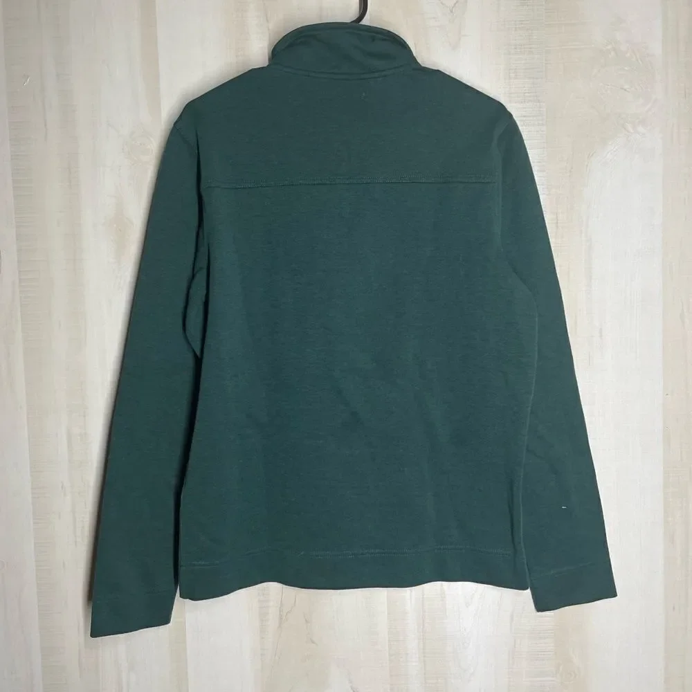 Banana‎ Republic forest Hunter green long sleeve pullover, size medium